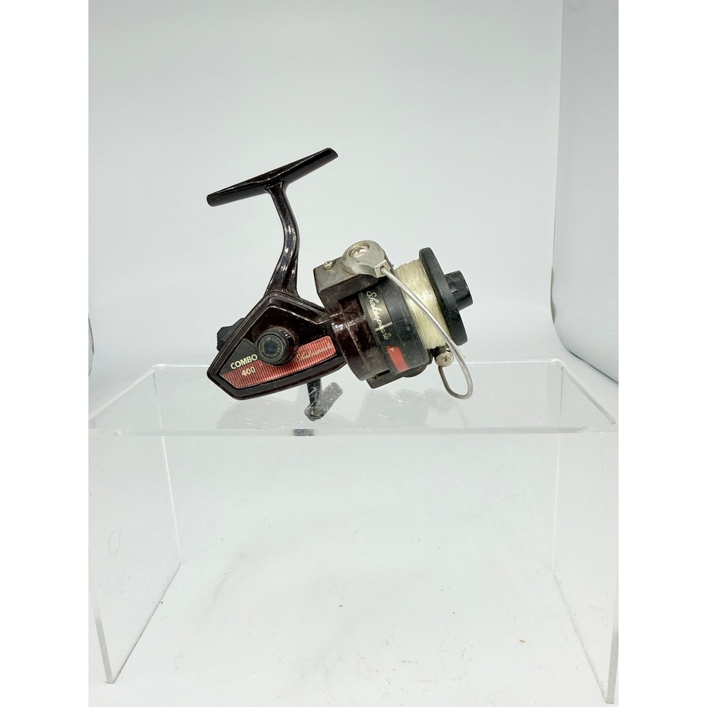 Vintage Shakespeare 400‎ Combo Red Spinning Fishing Reel
